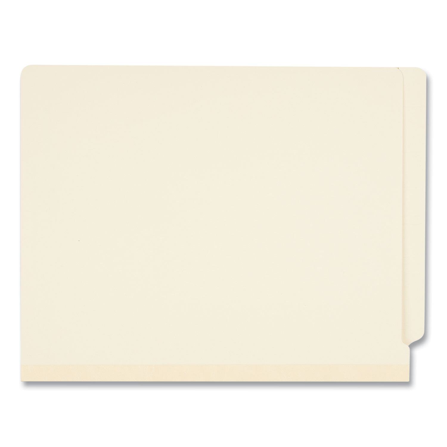 Back. Universal - Six-Section Manila End Tab Classification Folders, 2" Expansion, 2 Dividers, 6 Fasteners, Letter Size, Manila, 10/Box.