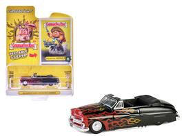 Greenlight - 1950 Mercury Eight Convertible Lowrider with Flames "Menacing Monica" "Garbage Pail Kids" Series 7 1/64 - Black