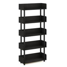 Furinno - Turn-N-Tube 4-Tier Freestanding Multipurposes Display Rack, Bookshelf, Espresso - Espresso