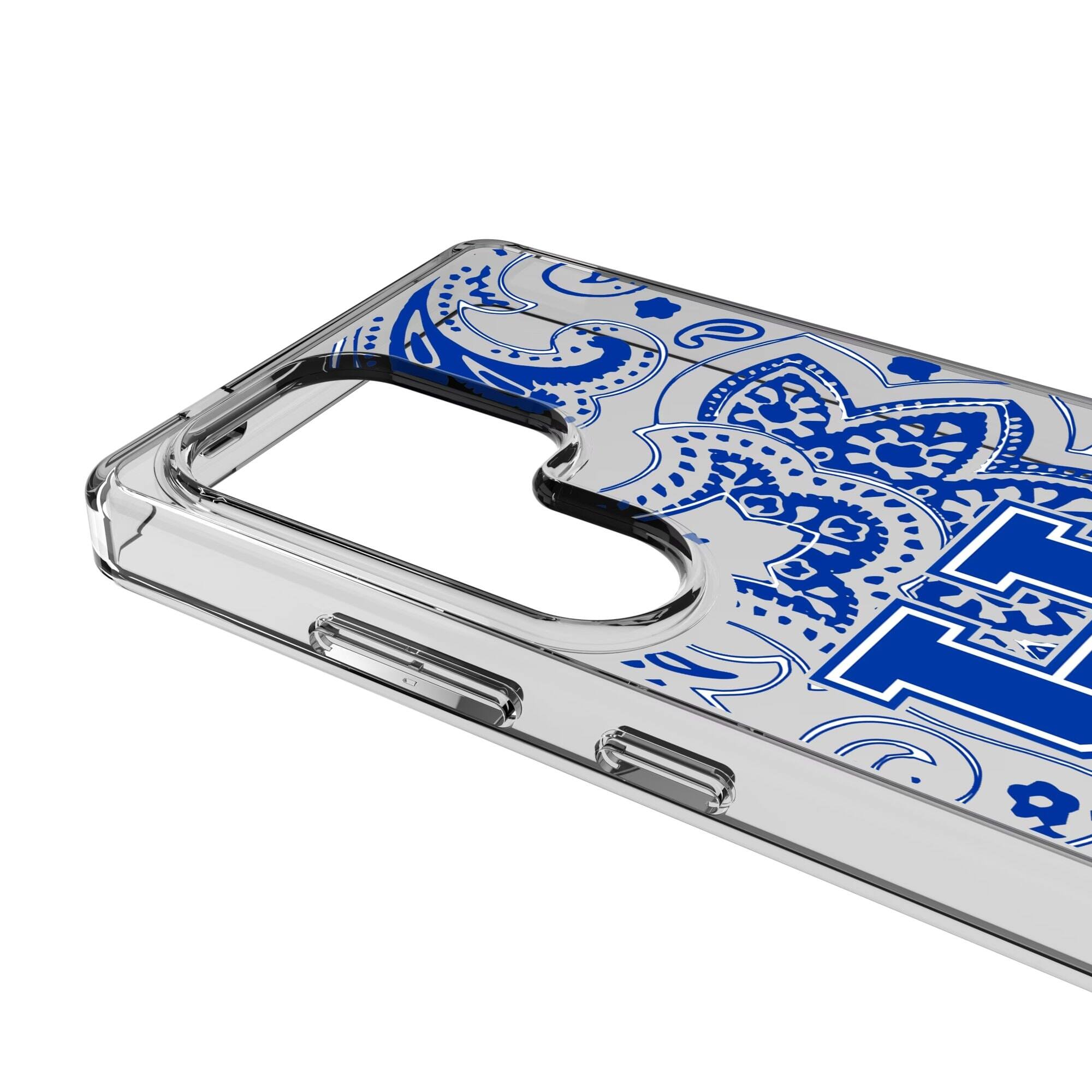 Alt View 2. Keyscaper - Kentucky Wildcats Paisley Galaxy Clear Case - S24 - Multicolor.