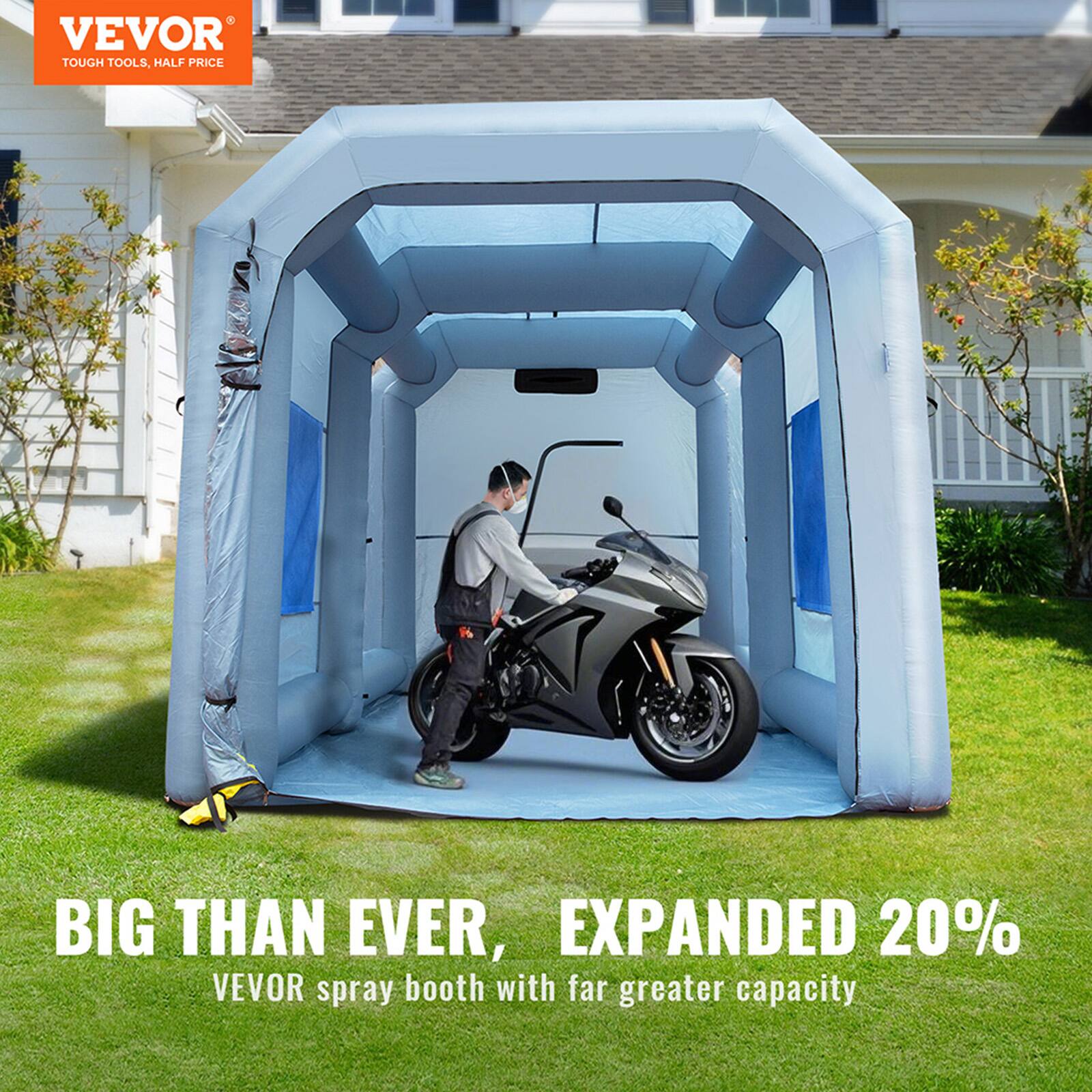 VEVOR TOUGH TOOLS, HALF PRICE

BIG THAN EVER, EXPANDED 20% VEVOR spray booth with far greater capacity