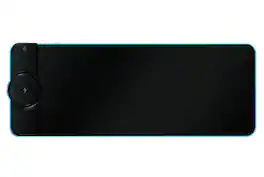 Cluzine - 15W RGB Wireless Charging Mouse Pad Large LED Gaming Desk Mat 800x300mm - Black