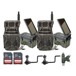 Stealth Cam - Revolver 40MP Pro 360 Degree Cellular Trail Camera Bundle