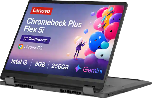 Lenovo Chromebook Plus Flex 5i 14" Touchscreen chromeOS
Intel i3
8GB 256GB
Gemini