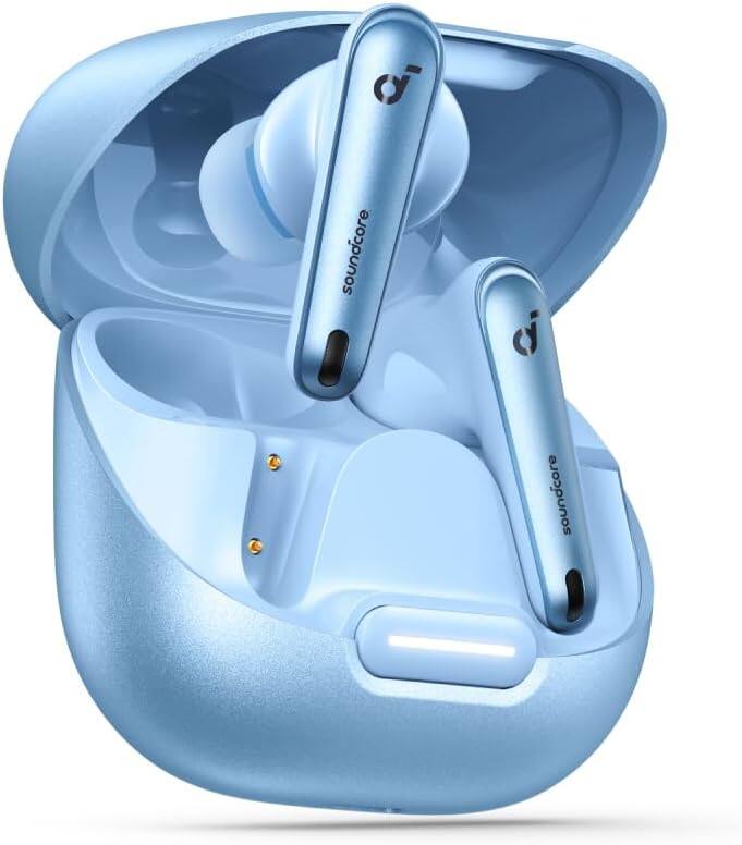 Soundcore - by Anker Liberty 4 NC Noise Canceling True Wireless Earbud Headphones - Light Blue