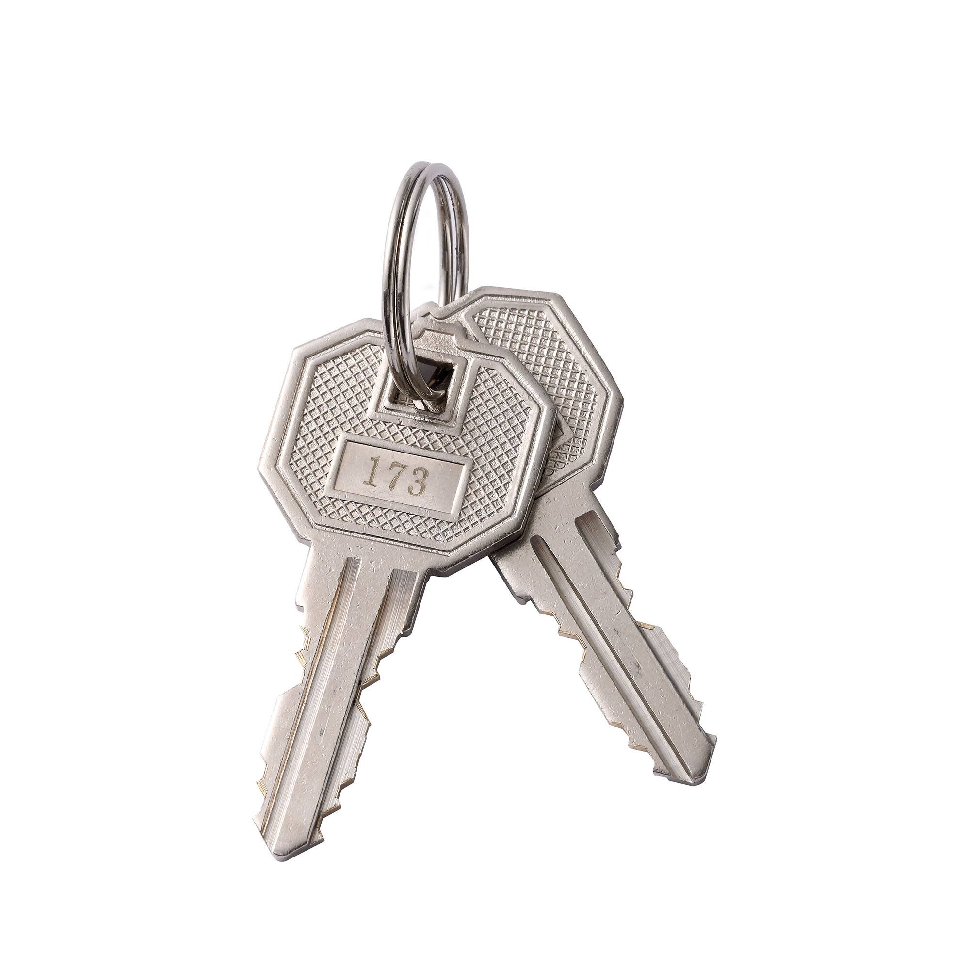 Alt View 5. AdirOffice - Storage Locker 629-Series 72" H 1-Tier Steel Key Lock 2-Shelf Locker with Key Lock, 4/Pack - Black Bidy/White Doors.