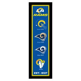 Sporticulture - Los Angeles Rams 12" x 36" Heritage Framed Banner - Blue