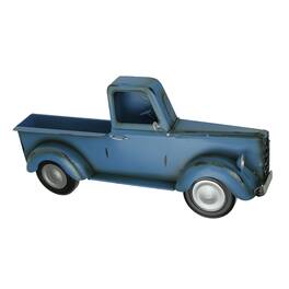 Things2Die4 - Metal Vintage Pickup Truck Wall Pocket Farmhouse Decor Sculpture 16.25 Inches Long - Blue
