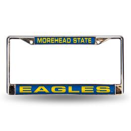 Rico Industries - Morehead State Eagles Chrome Metal Laser Cut License Plate Frame - Multi