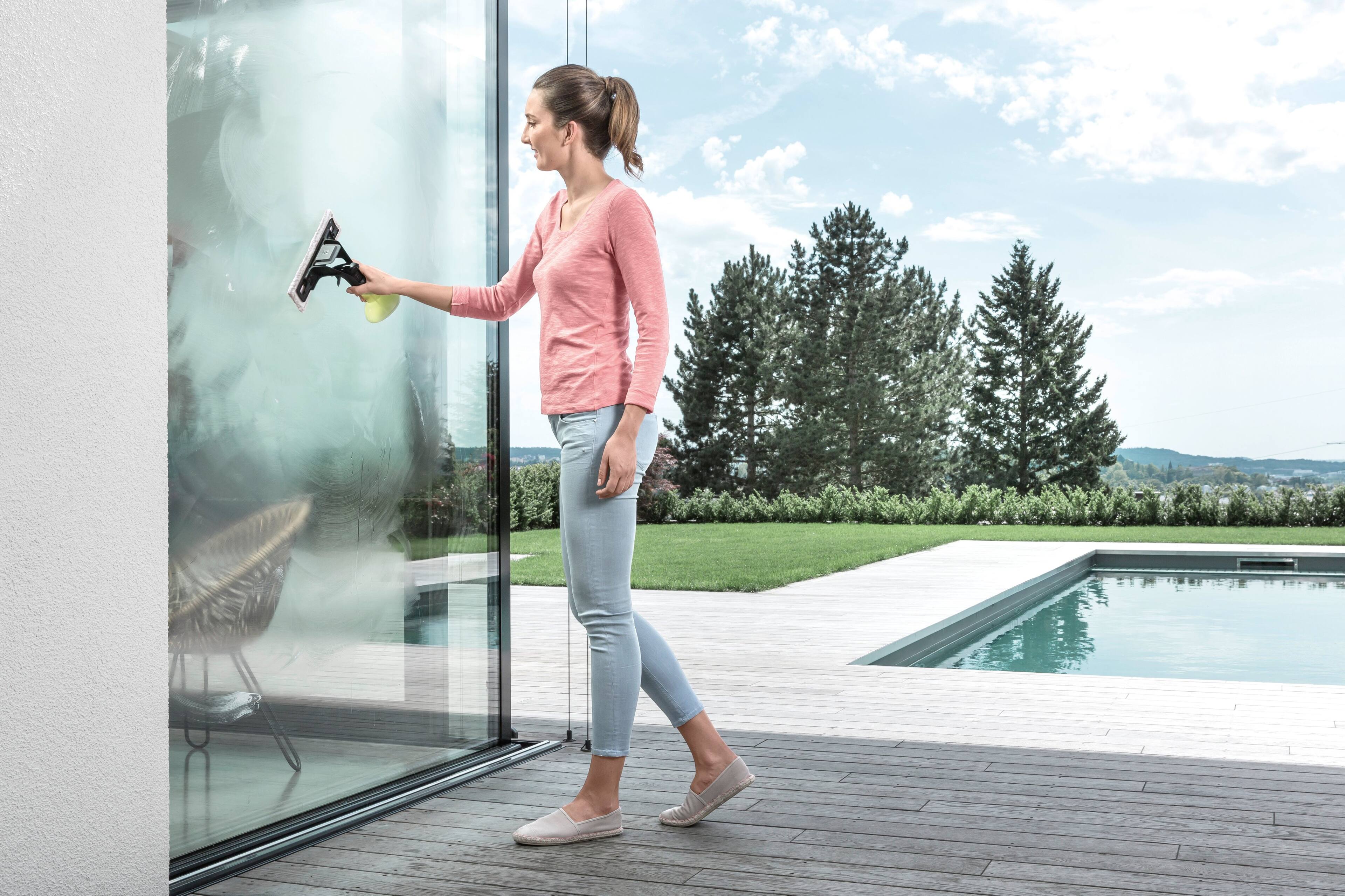 Left. Karcher - Window Vac Microfiber Pads for Outdoor Use.