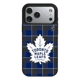 Keyscaper - NHL - Toronto Maple Leafs Plaid iPhone Magnetic Bump Case - 15 - Black