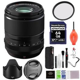 Fujifilm - XF 23mm f/1.4 R LM WR Lens with 58mm Protection Filter, 64GB SD Card and More Advanced Accessories