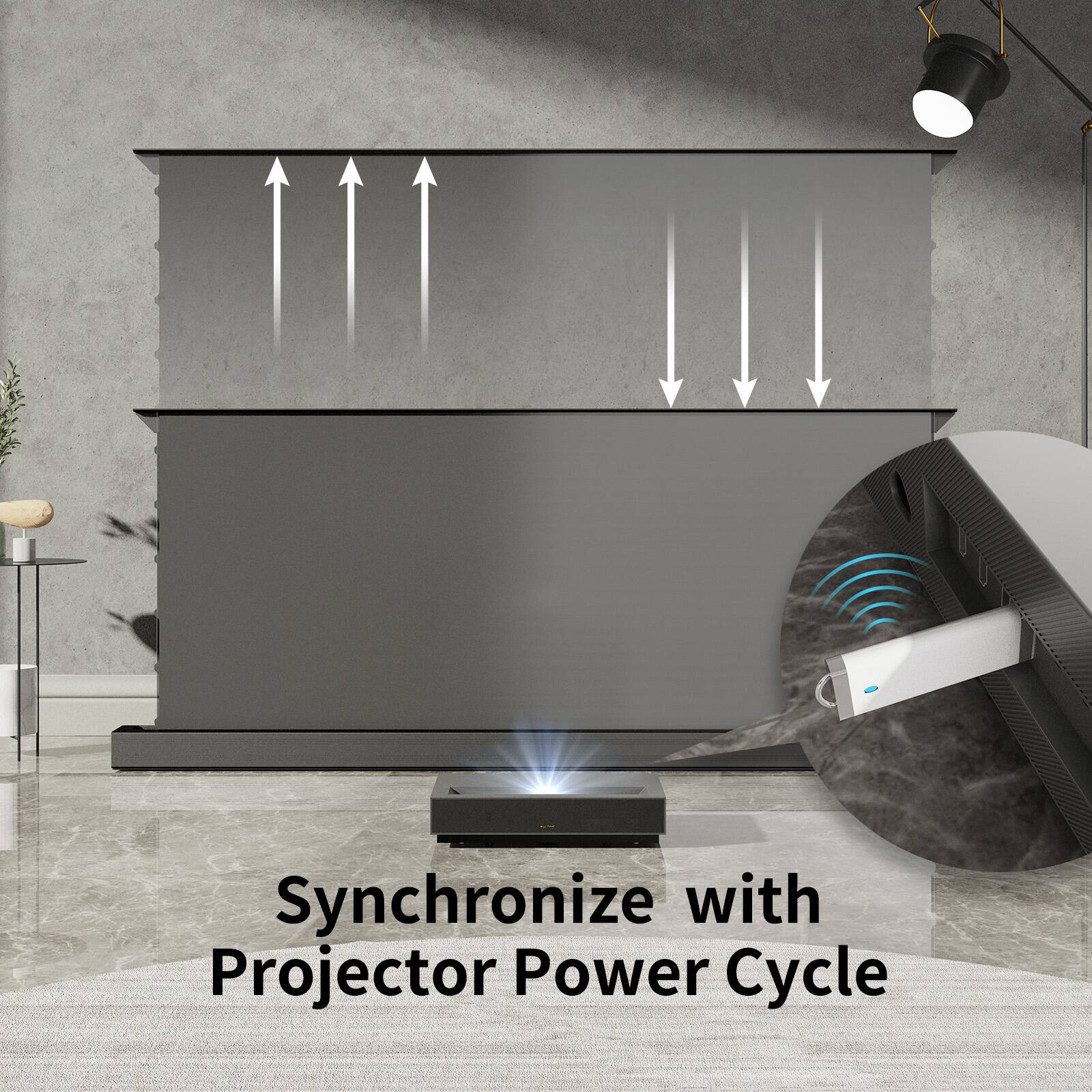Synchronize with Projector Power Cycle