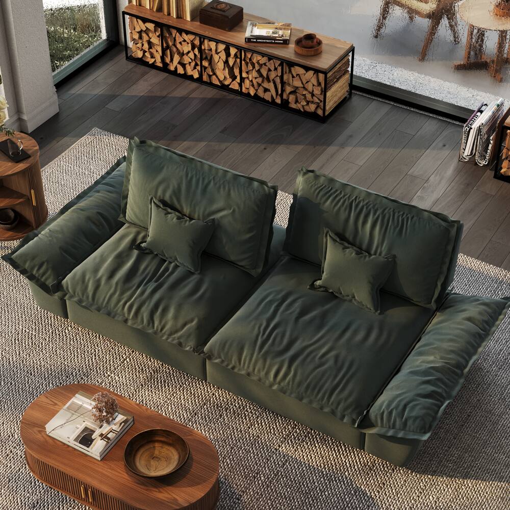 Green Suede Fabric