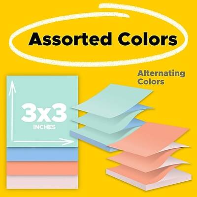 Assorted Colors  
Alternating Colors  
3x3 Inches