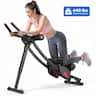 MERACH - Ab Machine Foldable Ab Equipment for Full Body Workout Home Exercise Ergonomic Arc Track for Better Abs - Black