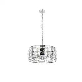 Elegant Lighting - Kennedy 18.5 inch pendant in - Chrome