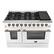 Alt View 8. Forno Appliances - Galiano 6.58 Cu. Ft. Freestanding Gas Range with Convection Oven - White.