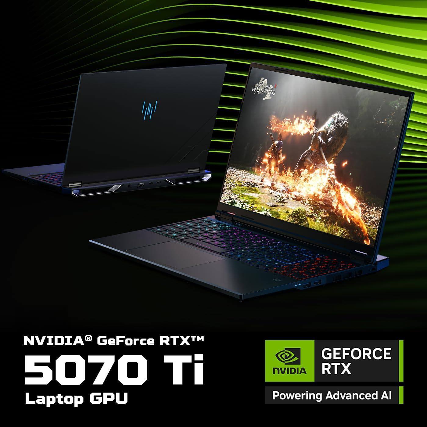 WUKONG R  
NVIDIA GeForce RTX™ 5070 Ti Laptop GPU  
GEFORCE RTX  
Powering Advanced AI