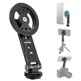 Neewer - Magnetic Phone Tripod Mount, MagSafe, Cold Shoe - Black
