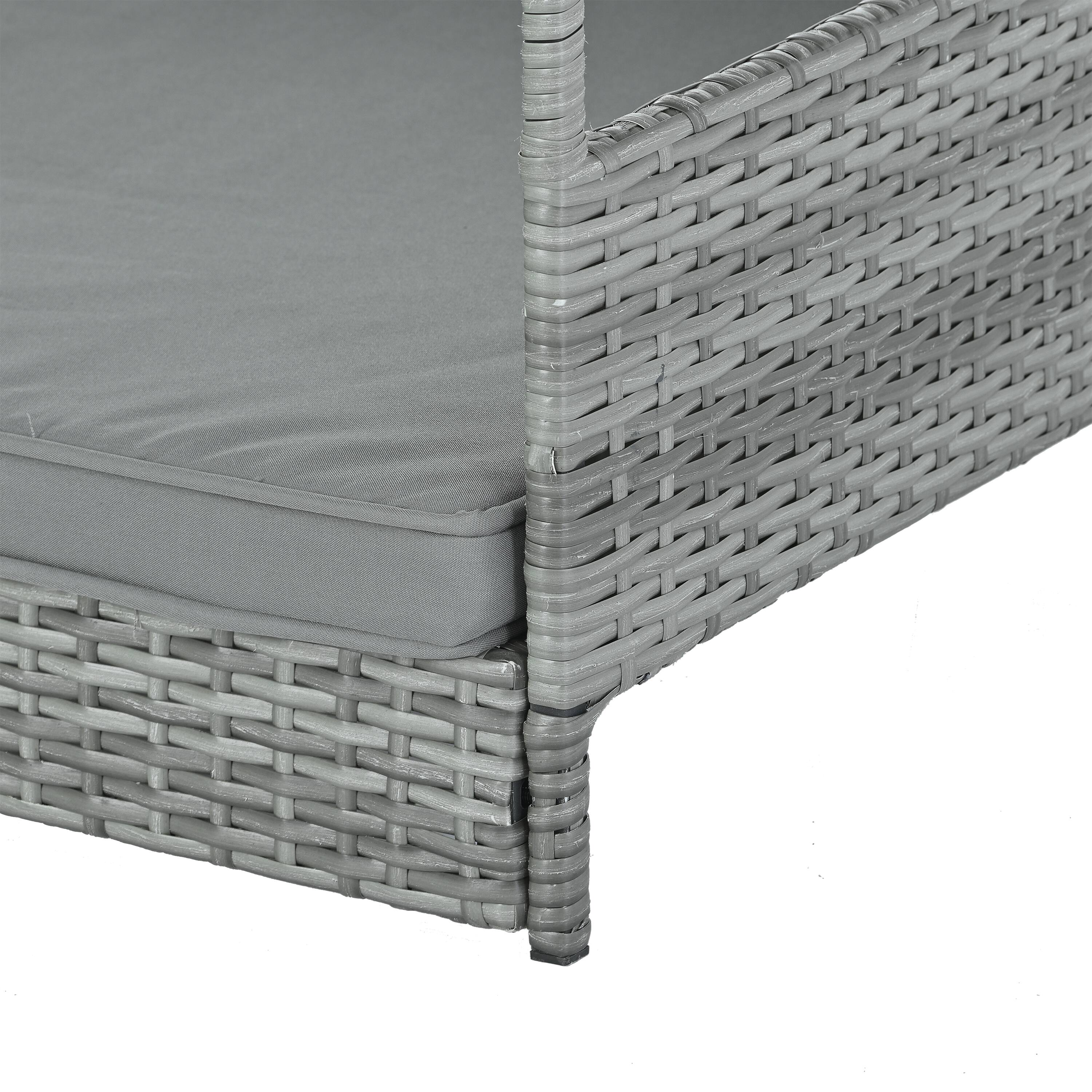 Alt View 8. APRILSOUL - Dog Bed Pet Bed  Pet Enclosures Pet Outdoor Furniture Pet Furniture Dog Bed With Canopy - Dark Gray.