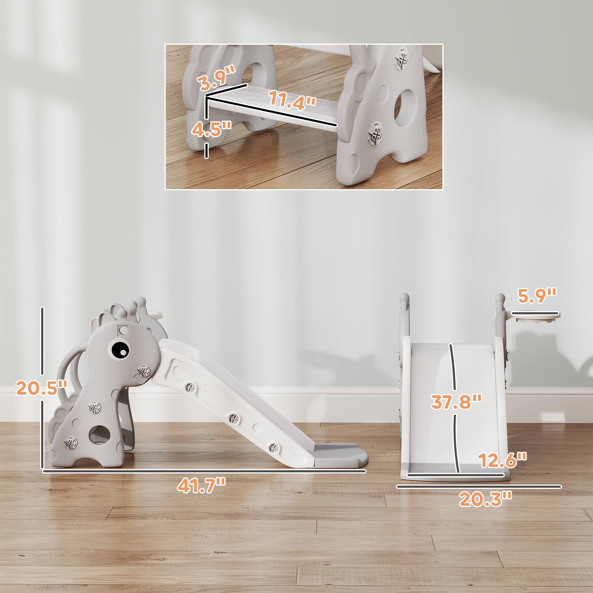 - 3.9"
- 11.4"
- 4.5"
- 5.9"
- 20.5"
- 37.8"
- 41.7"
- 12.6"
- 20.3"