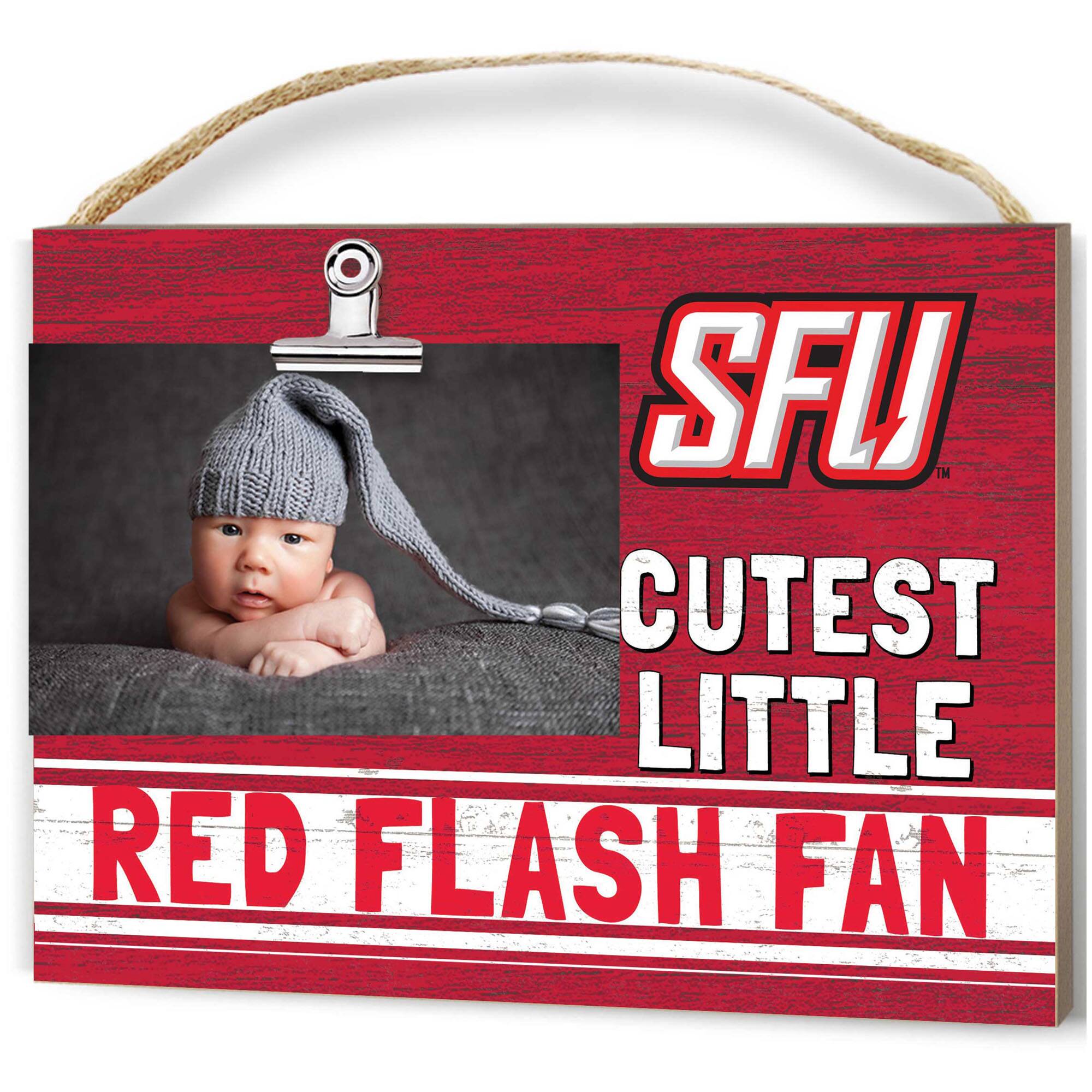 Saint Francis Red Flash 8'' x 10'' Cutest Little Team Logo Clip Photo Frame