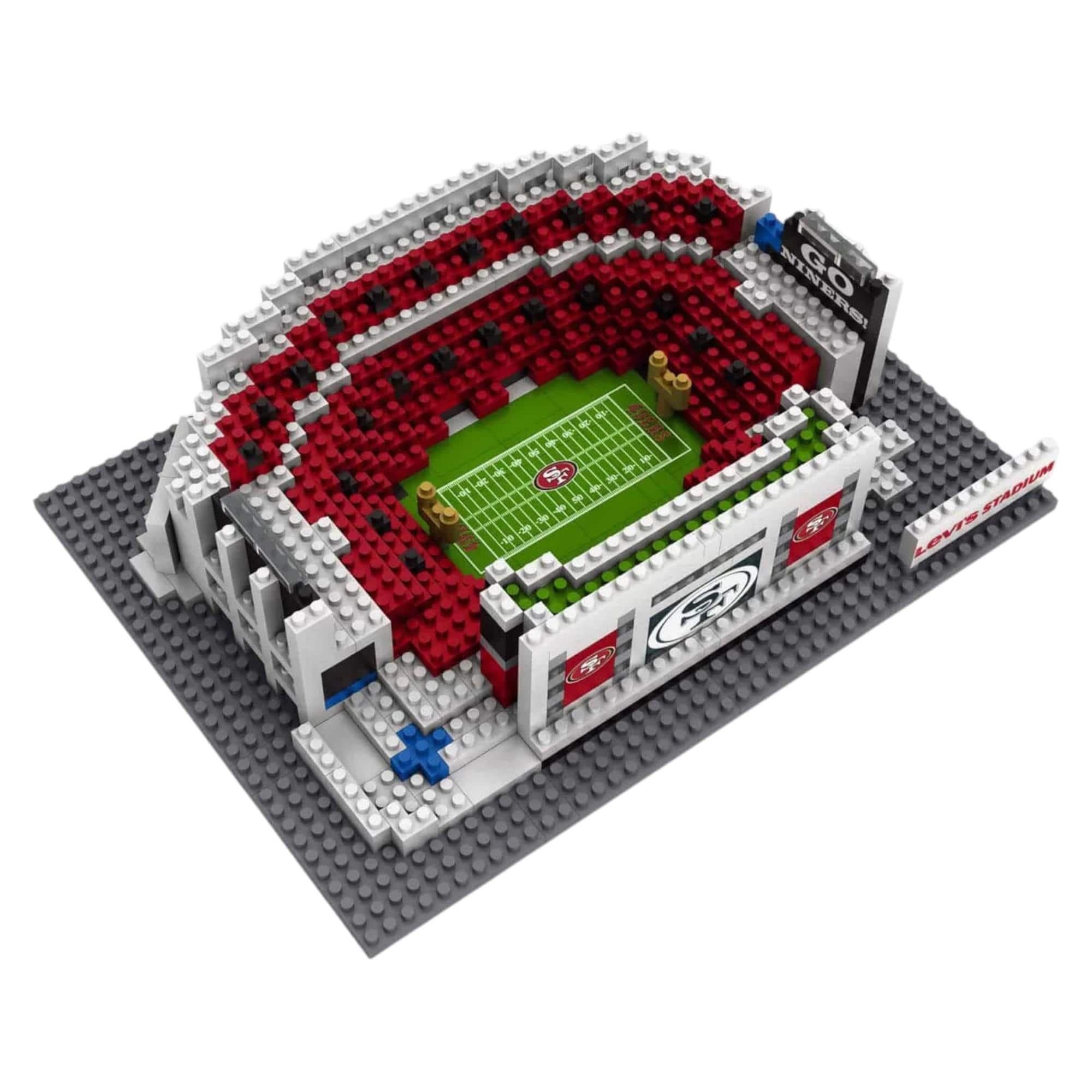 Forever Collectibles - San Francisco 49ers NFL BRXLZ Mini Stadium 964-Piece Building Block Set - Multi-Colored