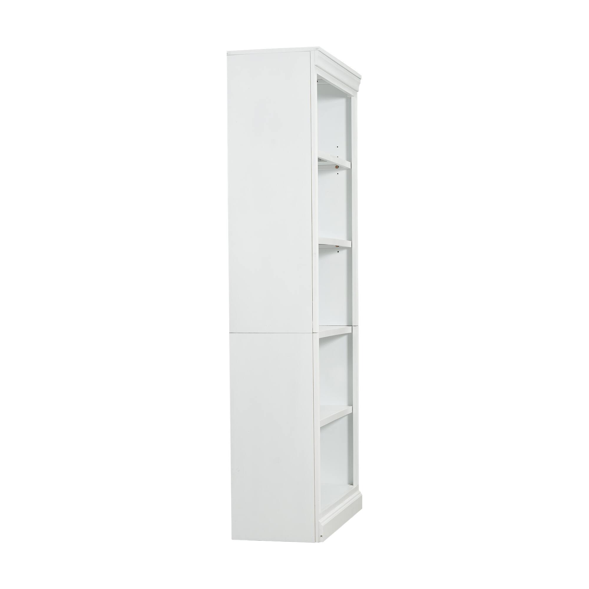 Alt View 7. APRILSOUL - 83 Tall Wood Bookcase 5 Tier Adjustable Shelves White Living Room Home Office - White.