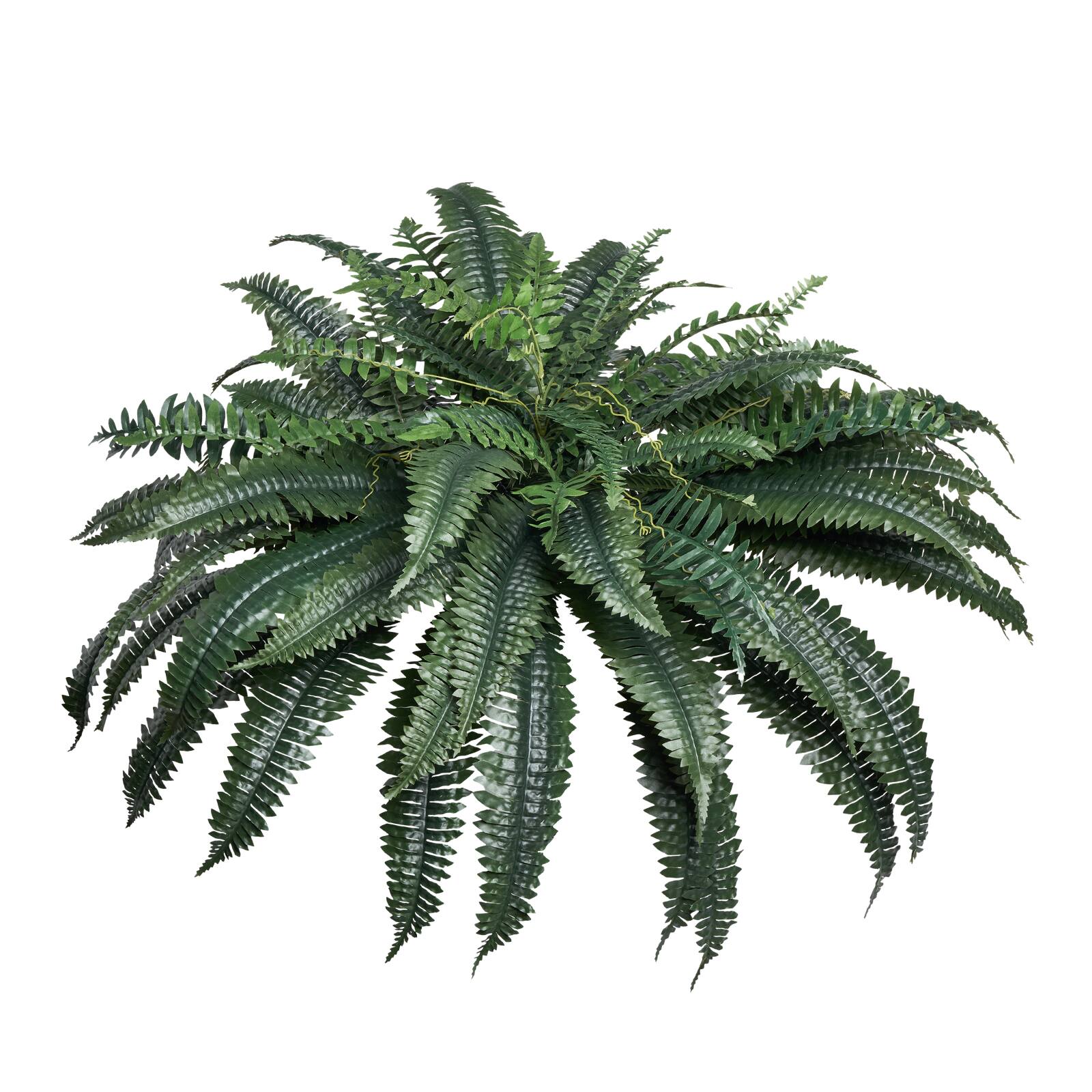 Alt View 5. VEVOR - Artificial Ferns, Natural Spread Diameter 43-47 Inch, Large Hanging Artificial Boston Ferns - Green.