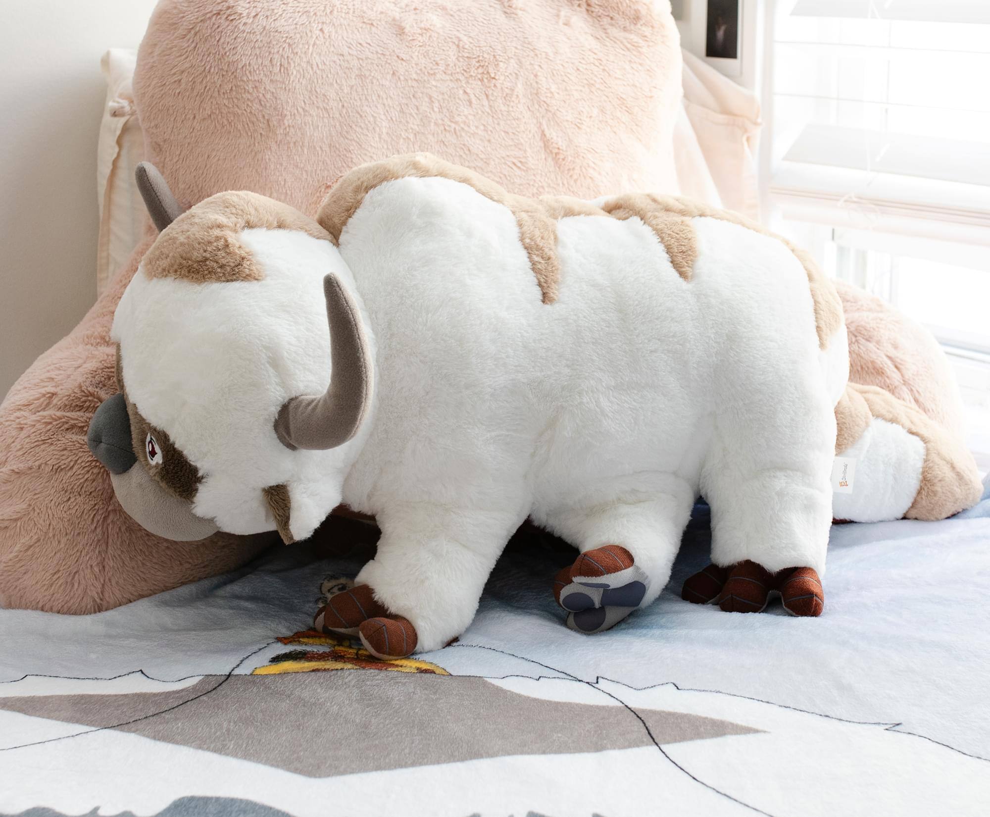 Alt View 2. Golden Bell Studios - Avatar: The Last Airbender 22 Inch Character Plush Toy | Appa - White.