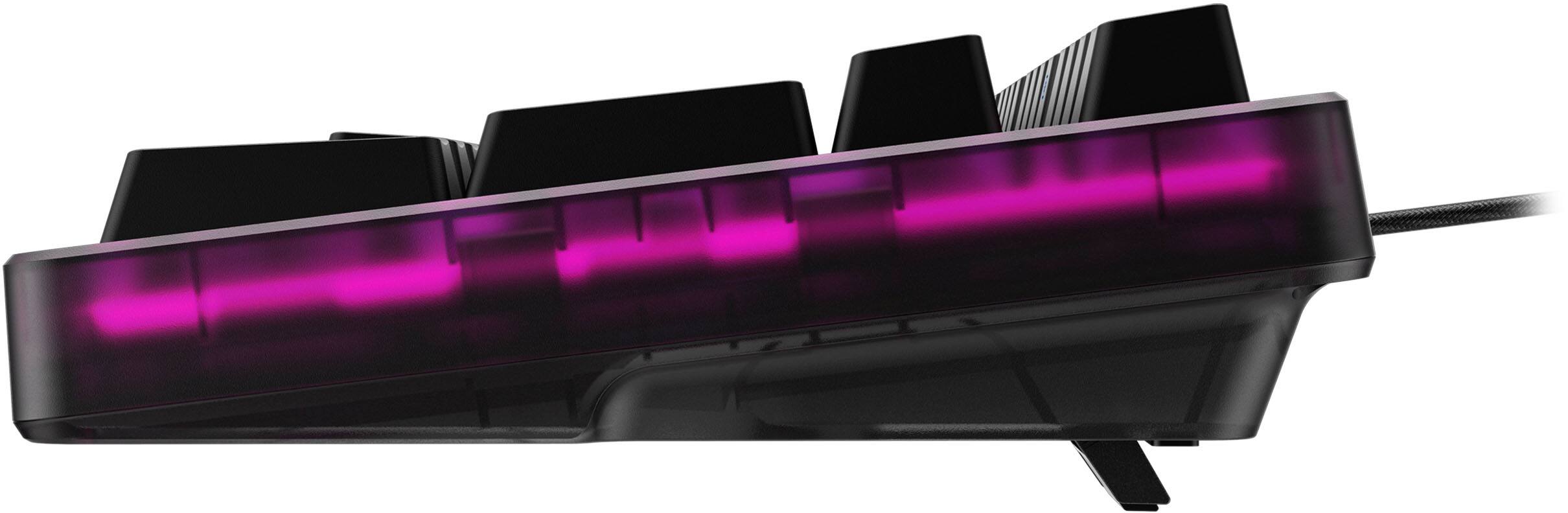 Back. HyperX - Origins 2 1800 Wired Mechanical Linear Red Switch Gaming Keyboard with RGB Back Lighting - Black.