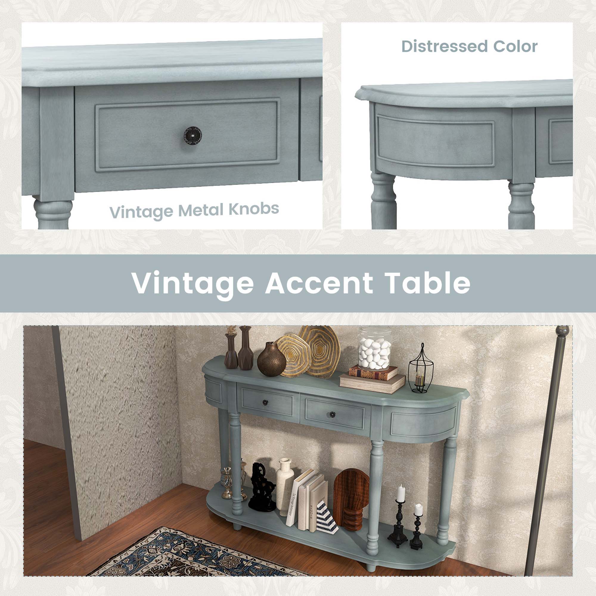 Vintage Accent Table

Vintage Metal Knobs

Distressed Color