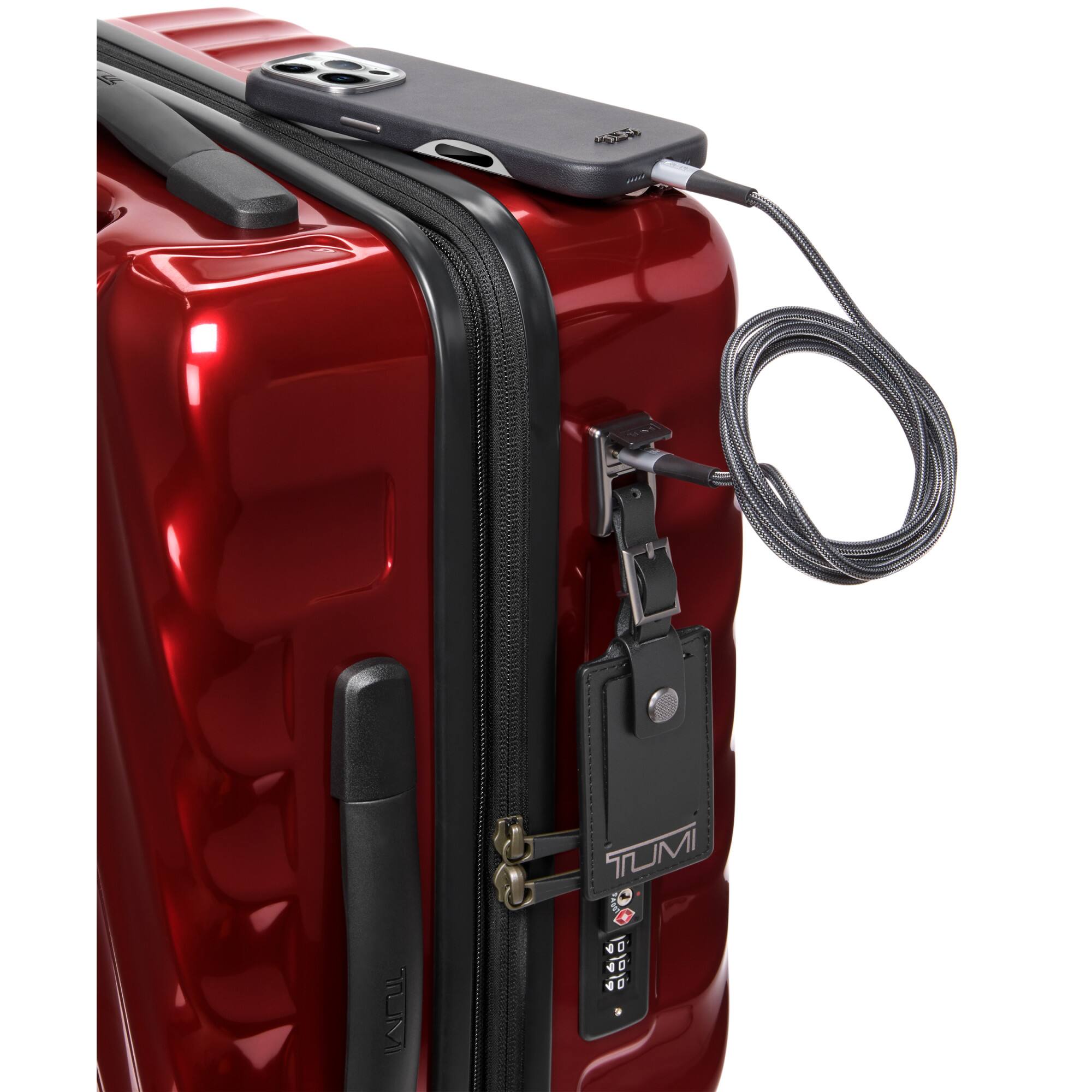 Back. TUMI - 19 Degree International 22" Expandable 4-Wheeled Carry On Suitcase - Iridescent Spice.