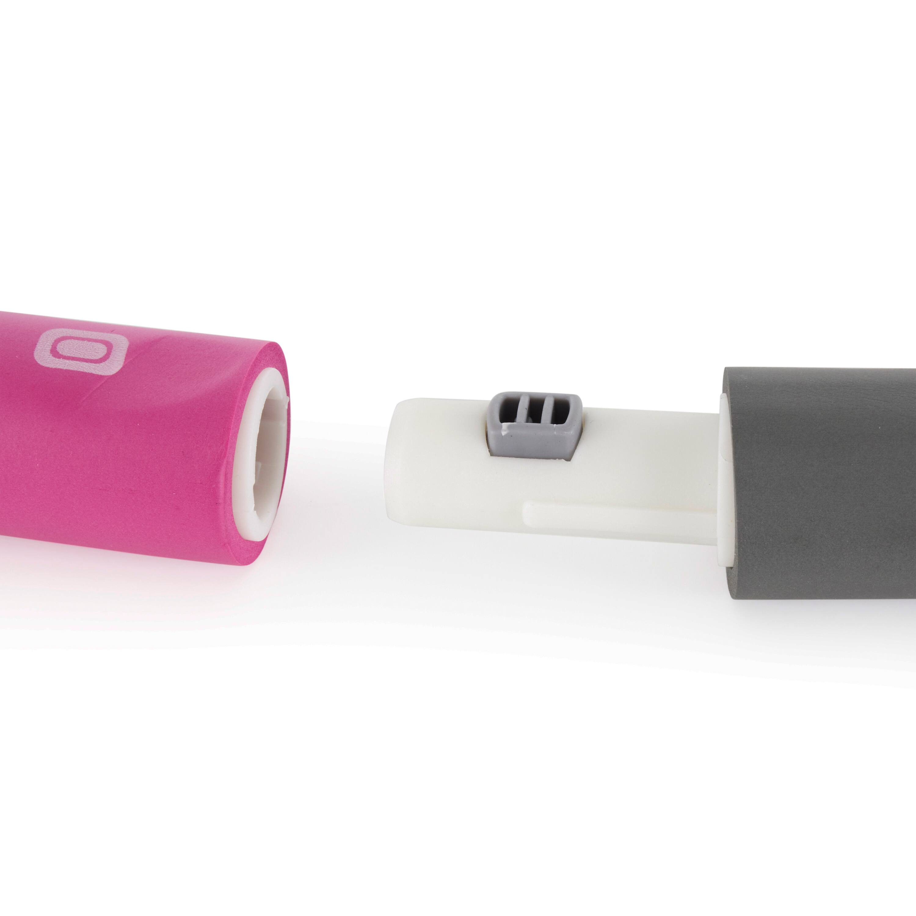 Alt View 4. HolaHatha - HolaHatha 900G 6 Piece Weighted Fitness Hula Hoop for Home Workouts and Toning - Black, purple.