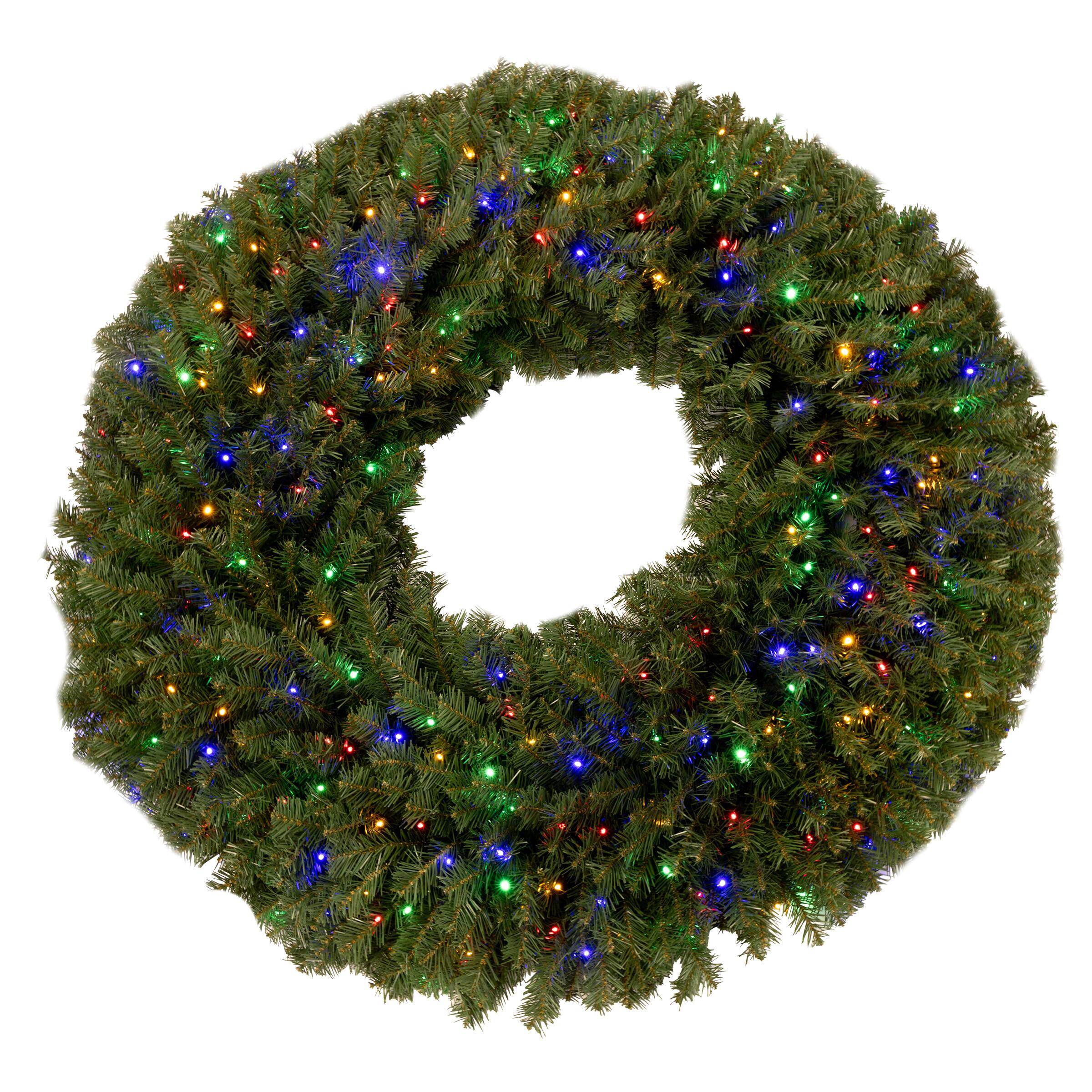 Left. Elf Stor - Artificial Christmas wreath -60 in - Green.