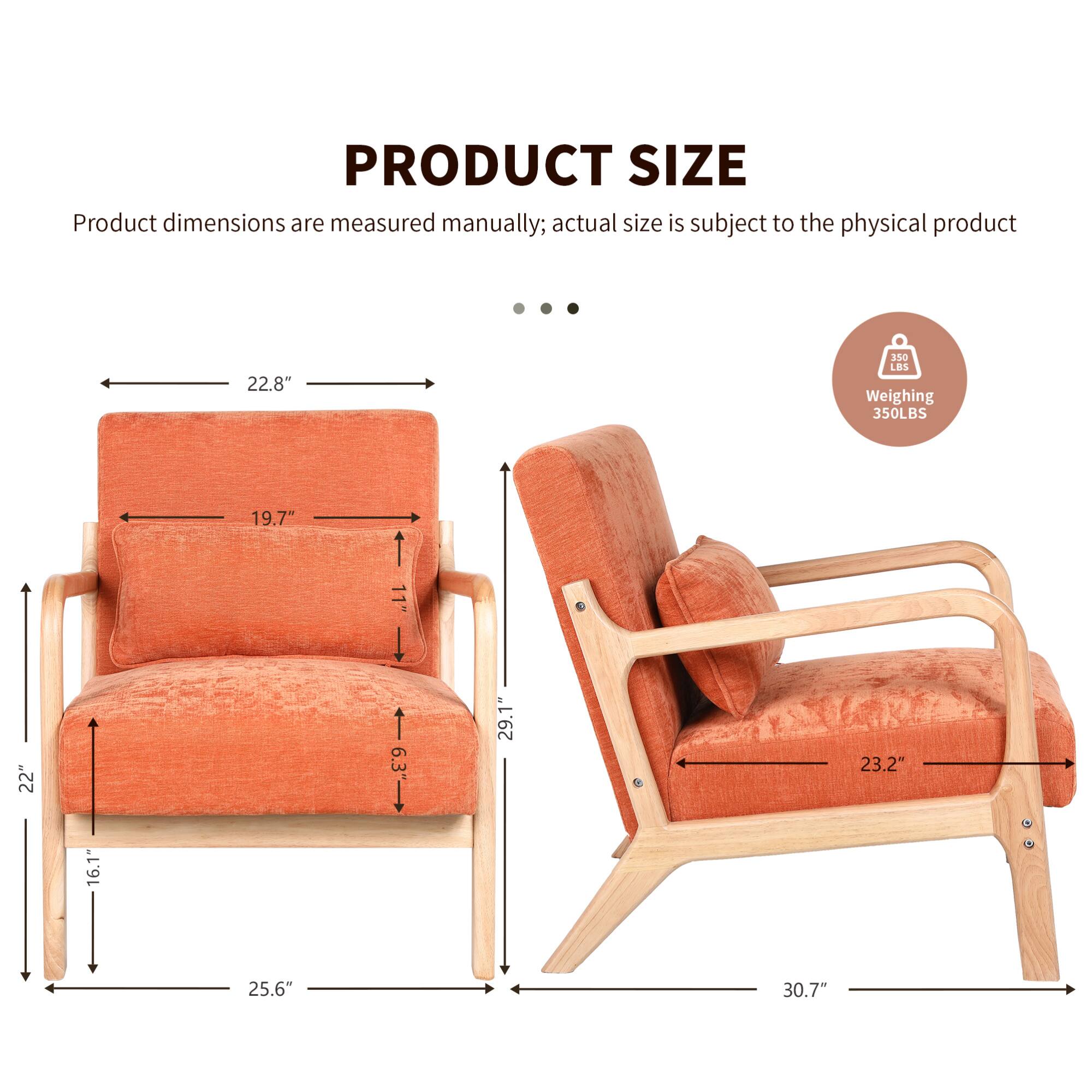 PRODUCT SIZE  
Product dimensions are measured manually; actual size is subject to the physical product  

- 22.8"  
- 19.7"  
- 22"  
- 16.1"  
- 25.6"  
- 29.1"  
- 23.2"  
- 30.7"  

Weighing 350LBS