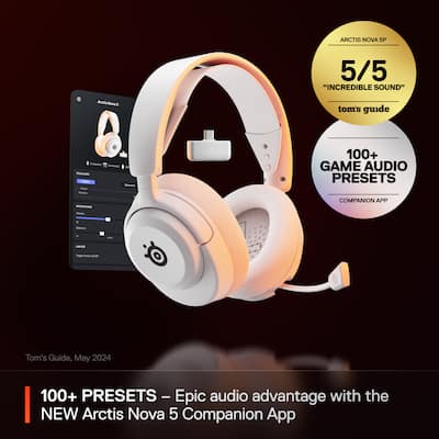 SteelSeries Arctis Nova 5 Wireless Gaming Headset for PC, PS5, and SteelSeries Arctis Nova 5 Wireless Gaming Headset for PC, PS5, and