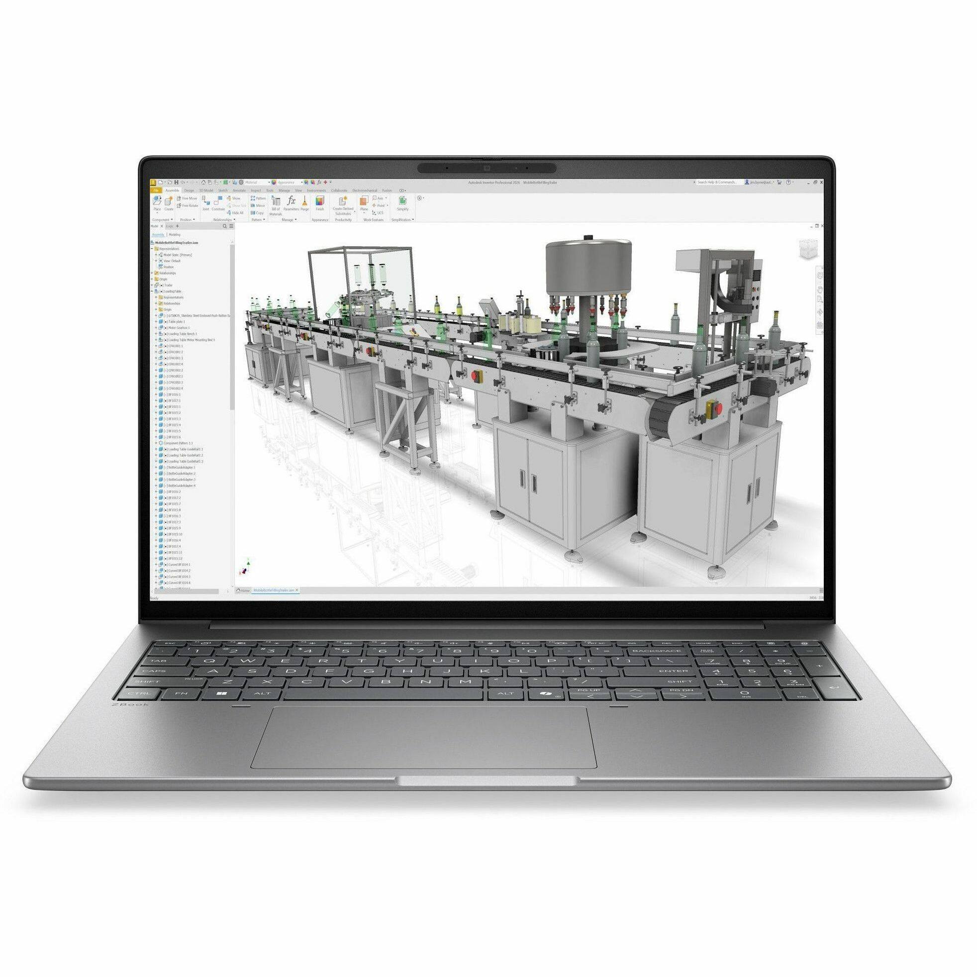 Alt View 1. HP - HP ZBook 8 G2i 16" Copilot+ PC Mobile Workstation - WUXGA - 60 Hz - Intel Core Ultra 5 Series 3 336H - 16 GB - 512 GB - Meteor Silver Aluminum.