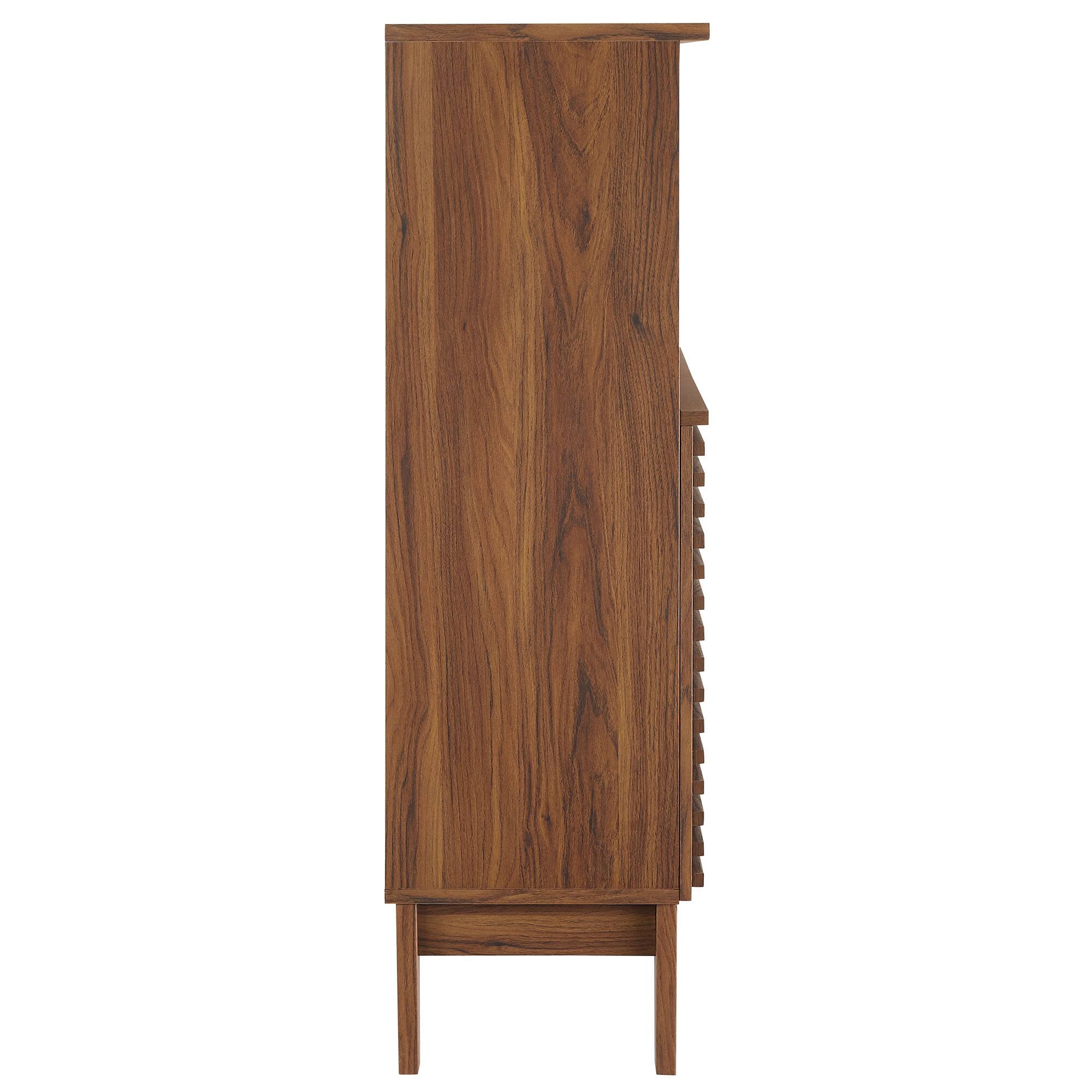 Alt View 2. Modway - Render Freestanding Bathroom Storage Cabinet by Modway - Walnut.