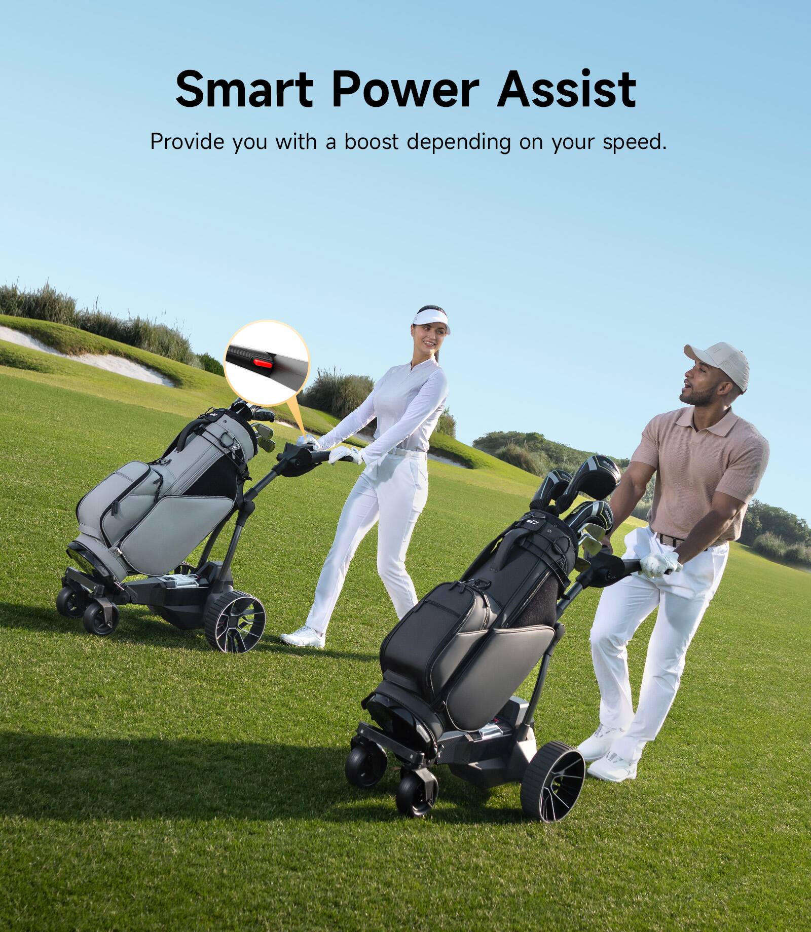 NAVEE Birdie 3X Electric Golf Cart with Follow Me, 36 Hole Max