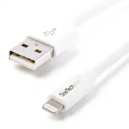 StarTech.com - StarTech 1m (3.28') Straight Apple 8-pin Lightning Connector to USB Cable for iPhone/iPod/iPad, White