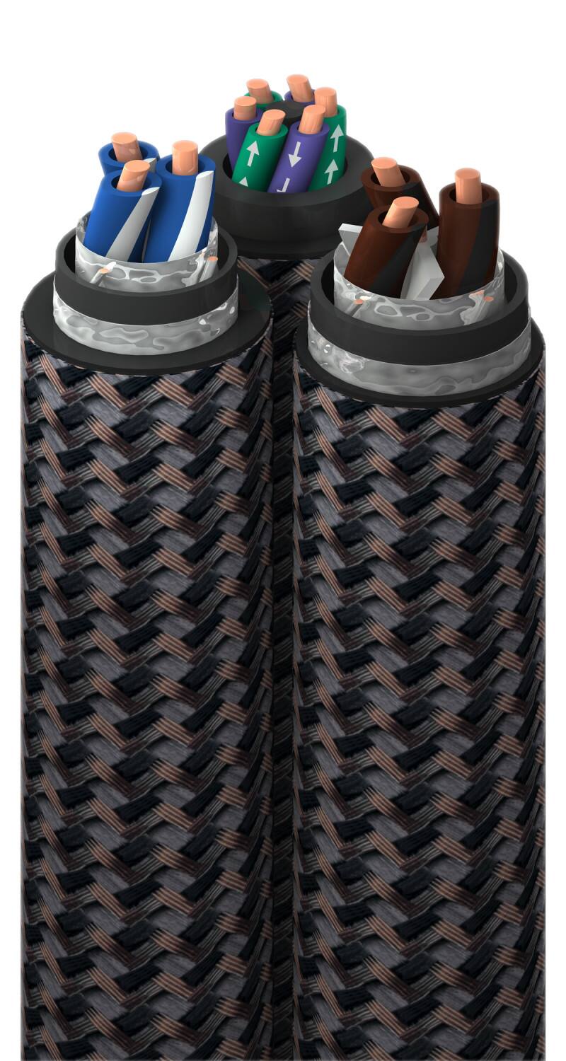 Alt View 13. AudioQuest - Thunder High (Variable) Current 9.8' Power Cable with C19 to 3-Prong Wall Plug Connectors - Black.