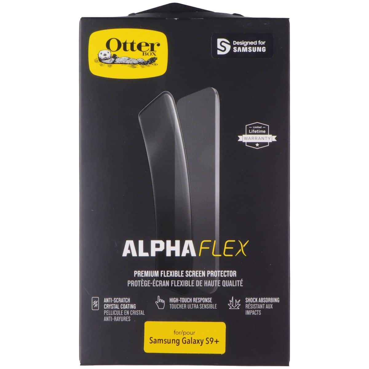 OtterBox - Alpha Flex Premium Flexible Screen Protector for Samsung Galaxy S9 Plus - Clear price history on PriceWatchPro