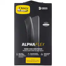 Otter BOX Designed for SAMSUNG
Lifetime WARRANTY
ALPHA FLEX
PREMIUM FLEXIBLE SCREEN PROTECTOR
PROTÈGE-ÉCRAN FLEXIBLE DE HAUTE QUALITÉ
ANTI-SCRATCH CRYSTAL COATING
PELLICULE EN CRISTAL ANTI-RAYURES
HIGH-TOUCH RESPONSE
TOUCHEUR ULTRA SENSIBLE
SHOCK ABSORBING
RÉSISTANT AUX IMPACTS
for/pour Samsung Galaxy S9+