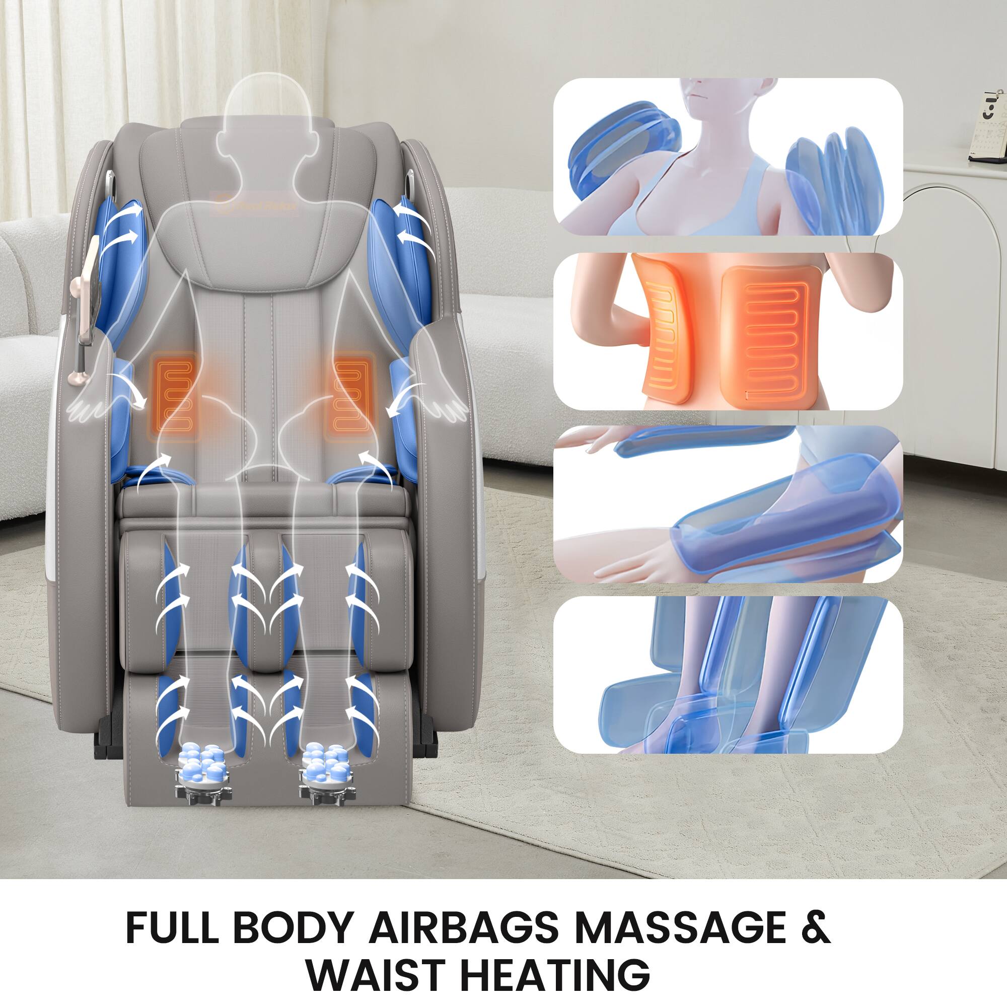 FULL BODY AIRBAGS MASSAGE & WAIST HEATING