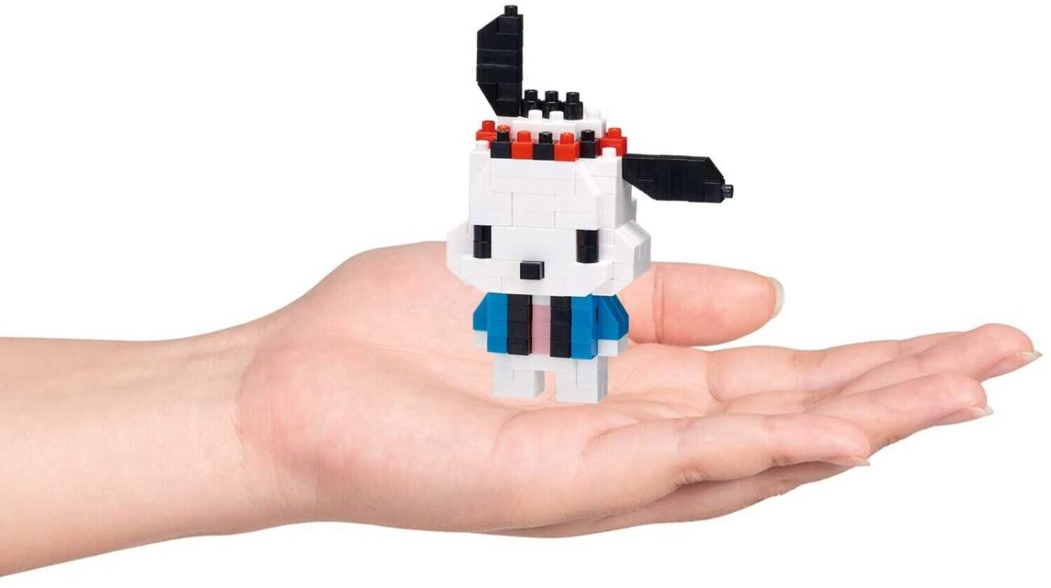 Alt View 2. Bandai - Nanoblock - Sanrio - Character Collection - Pochacco (Happi Coat) Building Kit   - COLLECTIBLES - Multicolor.