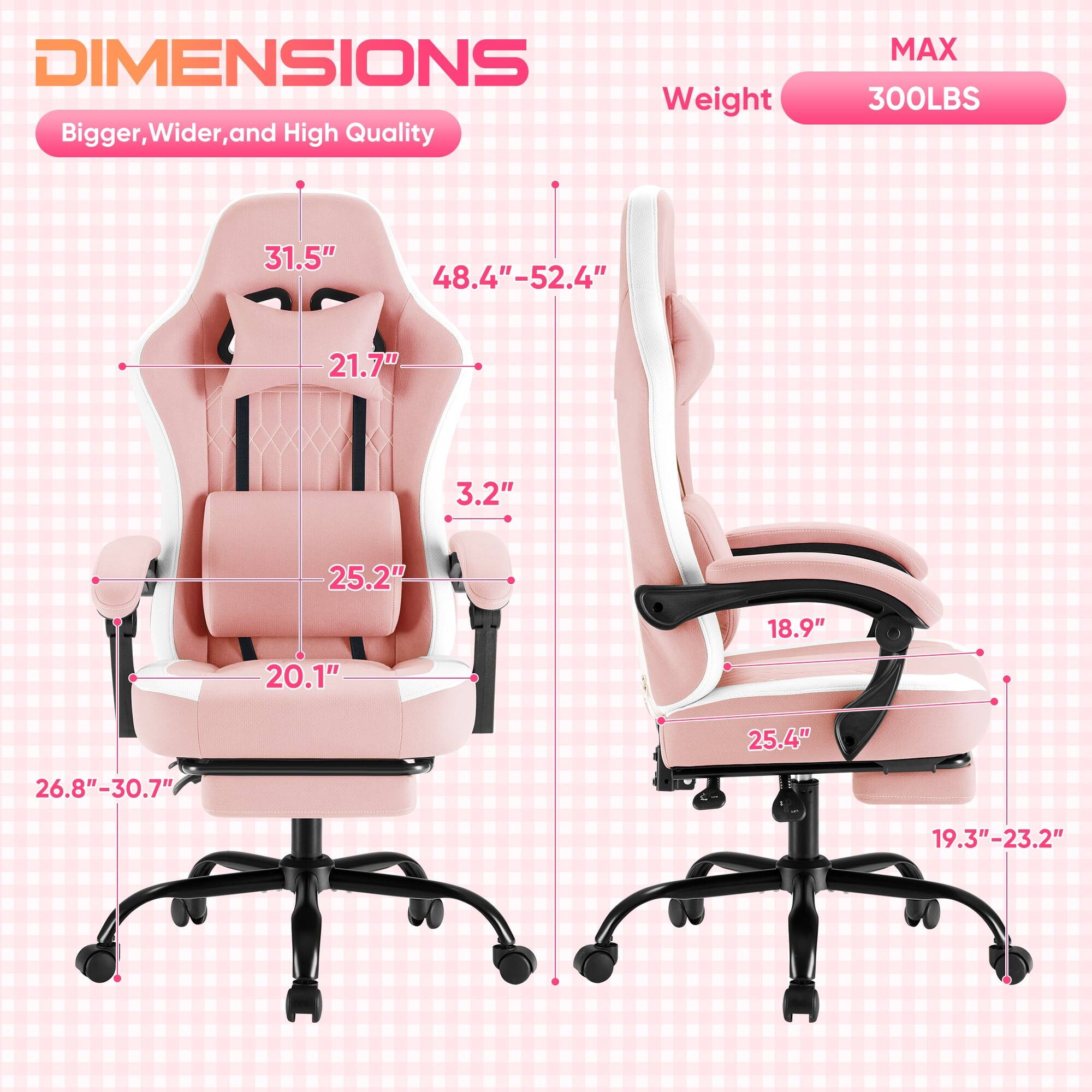 DIMENSIONS  
Bigger, Wider, and High Quality  

MAX Weight 300LBS  

- 31.5"  
- 48.4"-52.4"  
- 21.7"  
- 3.2"  
- 25.2"  
- 20.1"  
- 18.9"  
- 25.4"  
- 26.8"-30.7"  
- 19.3"-23.2"