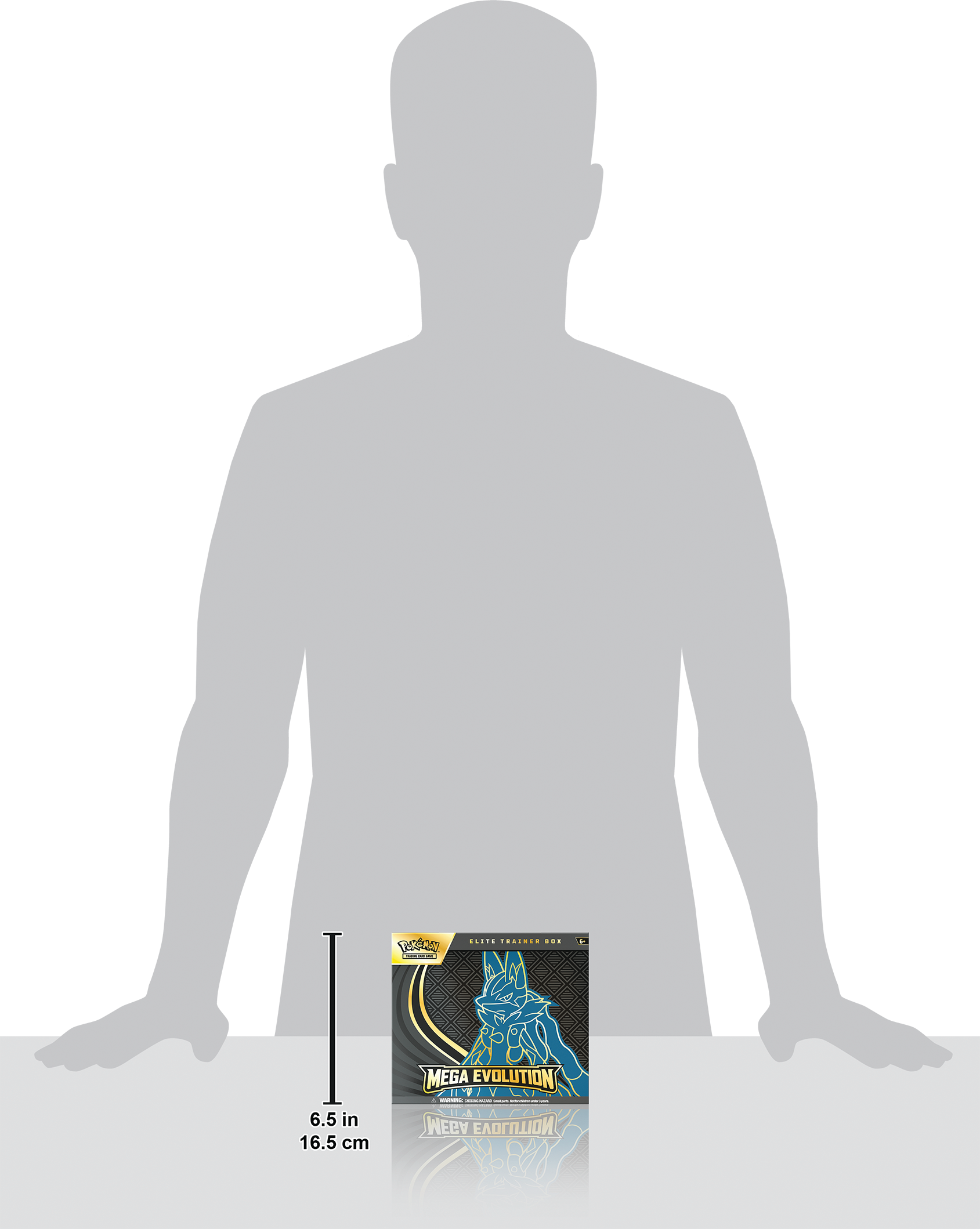 TOR | : - ..... ...... ... . 6.5 in 16.5 cm MEGA EVOLUTION TRAINER BOX V - : LA A MEGA