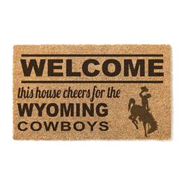 Jardine - Wyoming Cowboys 18" x 30" Welcome Doormat - Brown